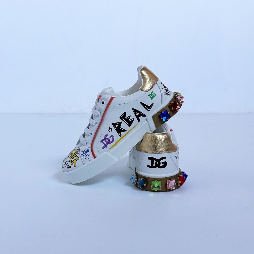 Graffiti-print Portofino Light sneakers